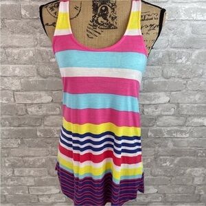 Zara Multicolored Striped Tank Top